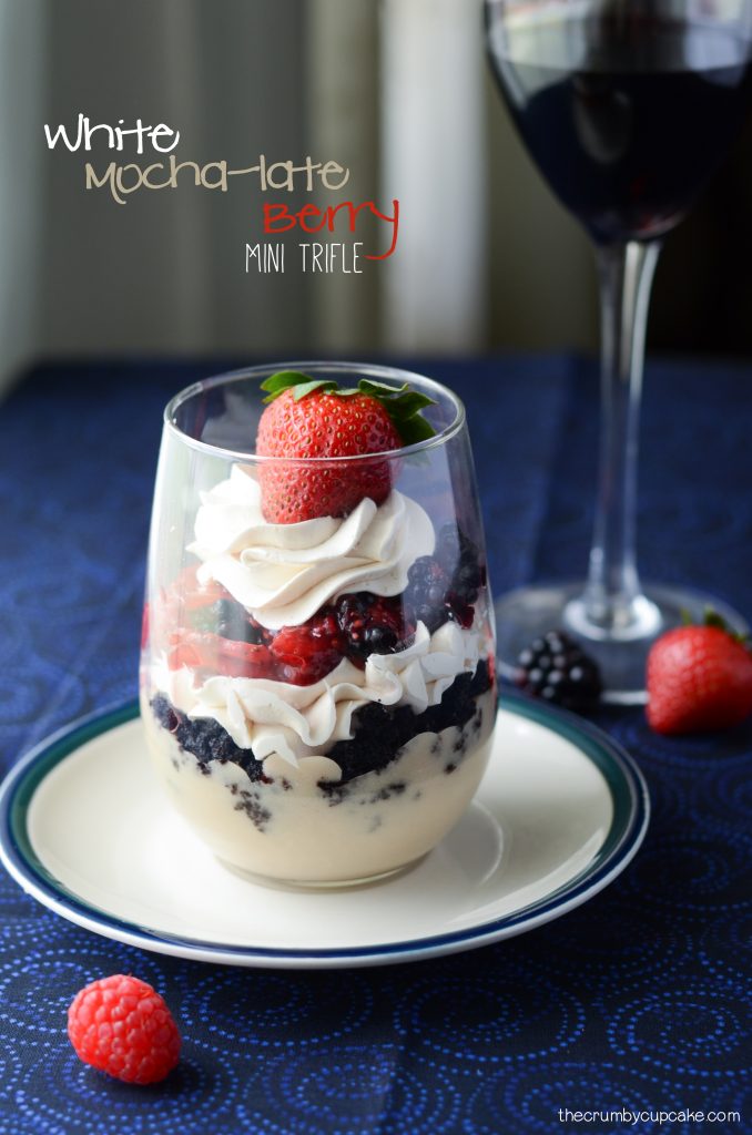 Mocha White Chocolate Berry Mini Trifles