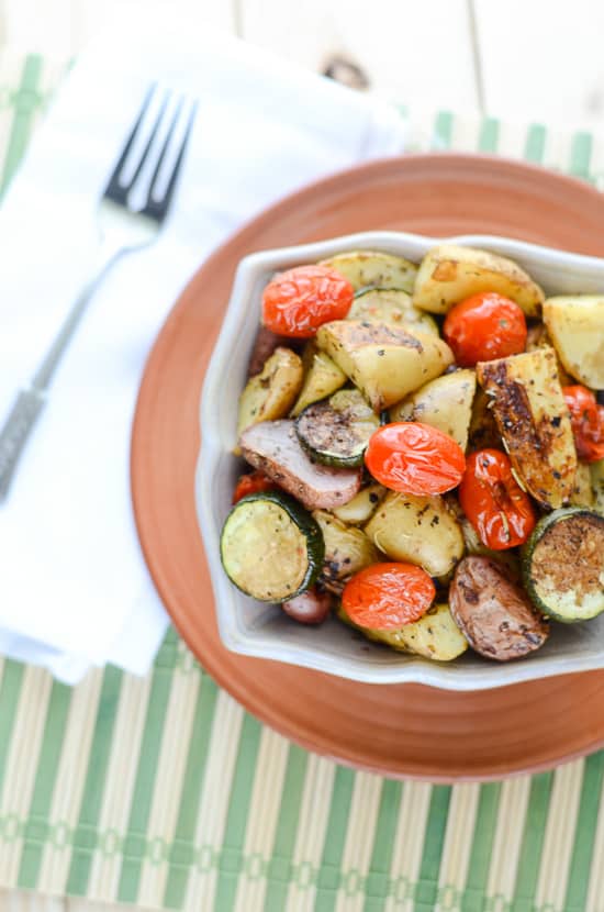 Garlic Herb Roasted Potato Salad