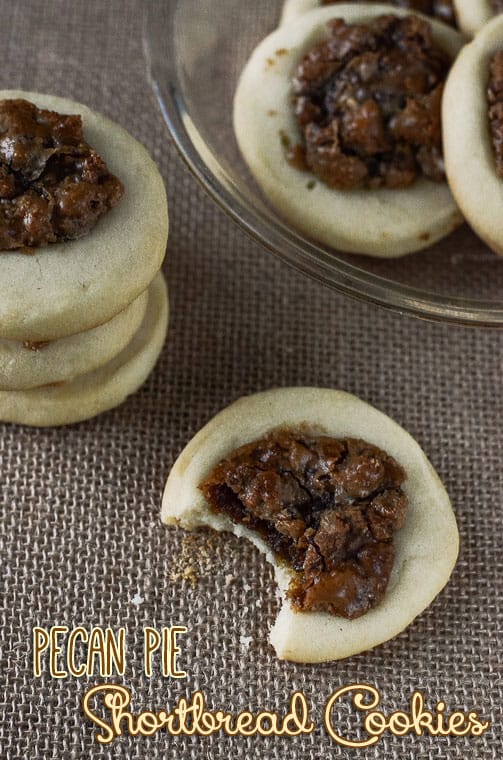 Pecan Pie Shortbread Cookies | by The Crumby Cupcake, available on MyCookingSpot.com