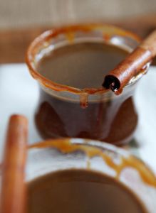 Spiked Salted Caramel Apple Cider // The Speckled Palate