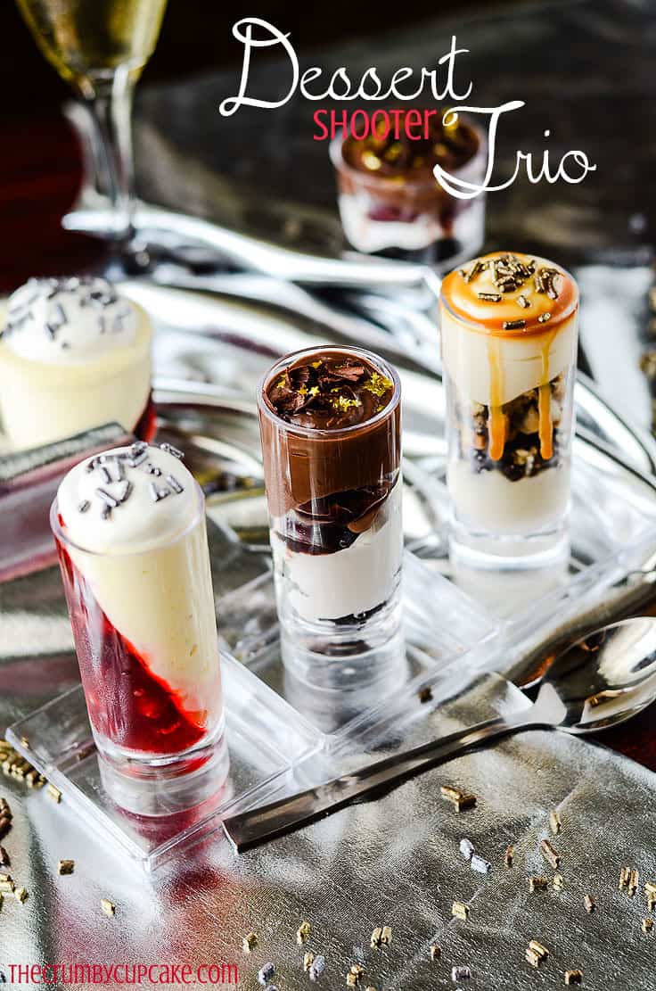 Dessert Shooter Trio | Classy, stylish, and adorable, this trio of dessert shooter recipes would be perfect for any party menu!
