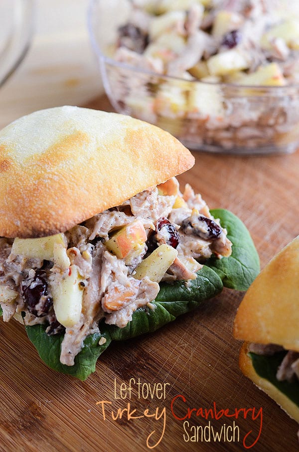 Leftover Turkey Cranberry Sandwich | via The Crumby Cupcake on MyCookingSpot.com