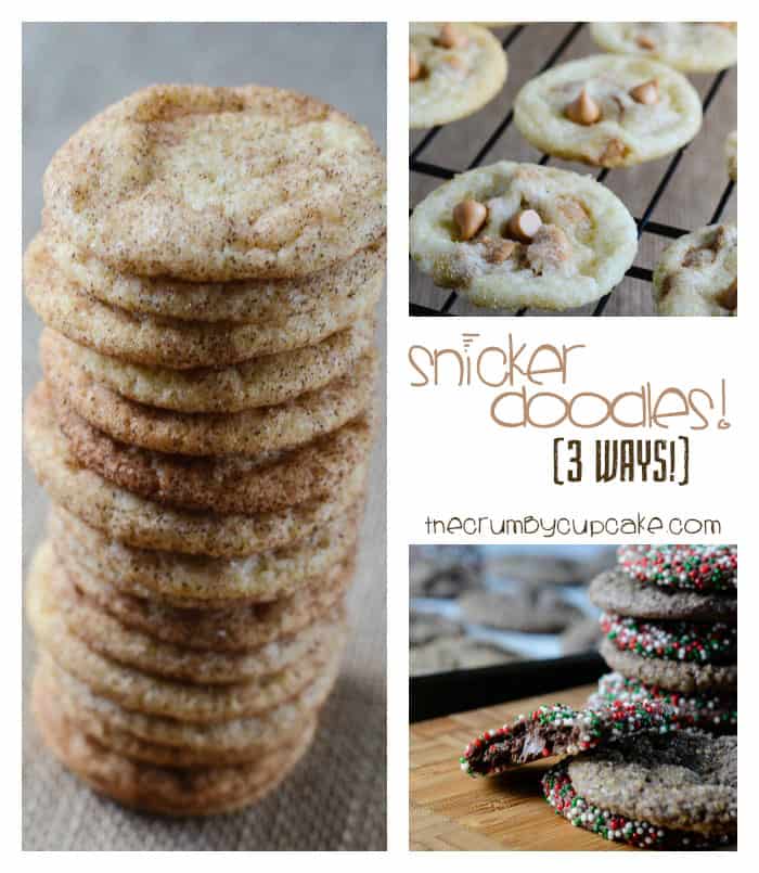 Snickerdoodles 3 Ways | A classic snickerdoodle cookie recipe, modified into 3 different but equally delicious variations - Gingerdoodle, Scotchadoodle, & Double Chocolate Chunkadoodle.