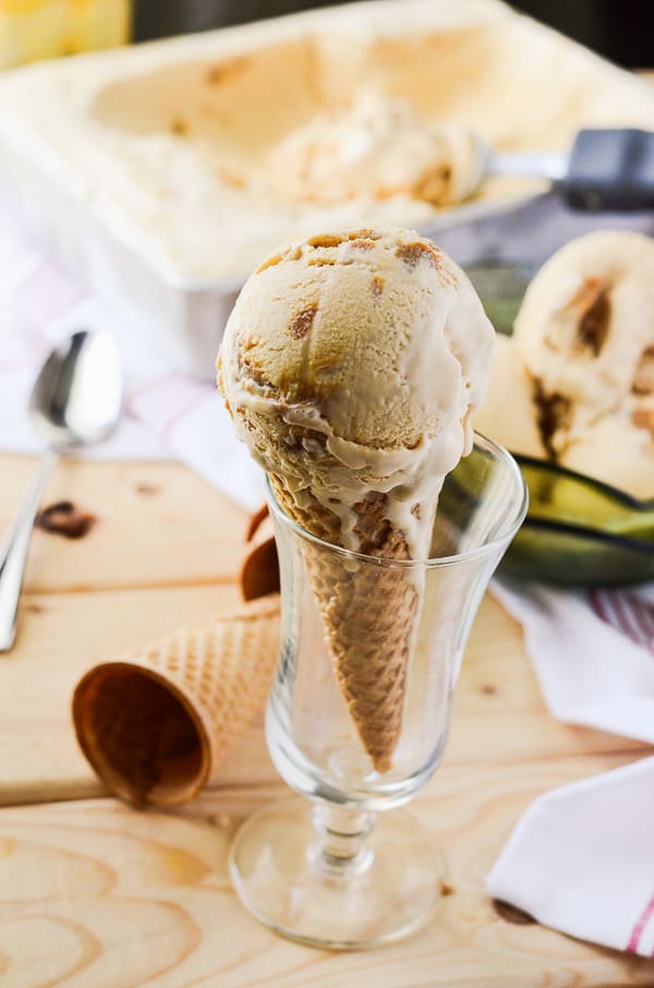 Dulce de Leche Ice Cream | A homemade Latin American favorite! Creamy, smooth, sweet, and full of caramel...lots and lots of caramel!