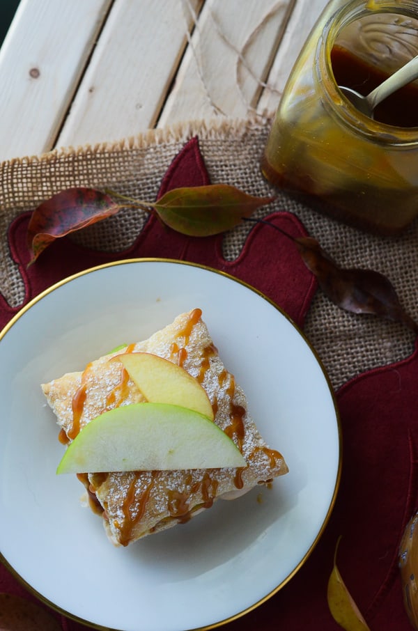 Caramel Apple Napoleons | A sweet, fruity take on the flaky dessert, these Napoleons are bursting with fall flavors!