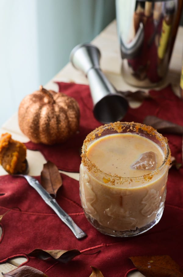 Pumpkin Horchata Cocktail | A boozy fall-flavored infusion of pumpkin spiced proportions! 