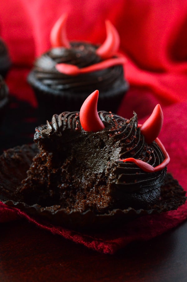 Spicy Little Devil's Food Cupcakes