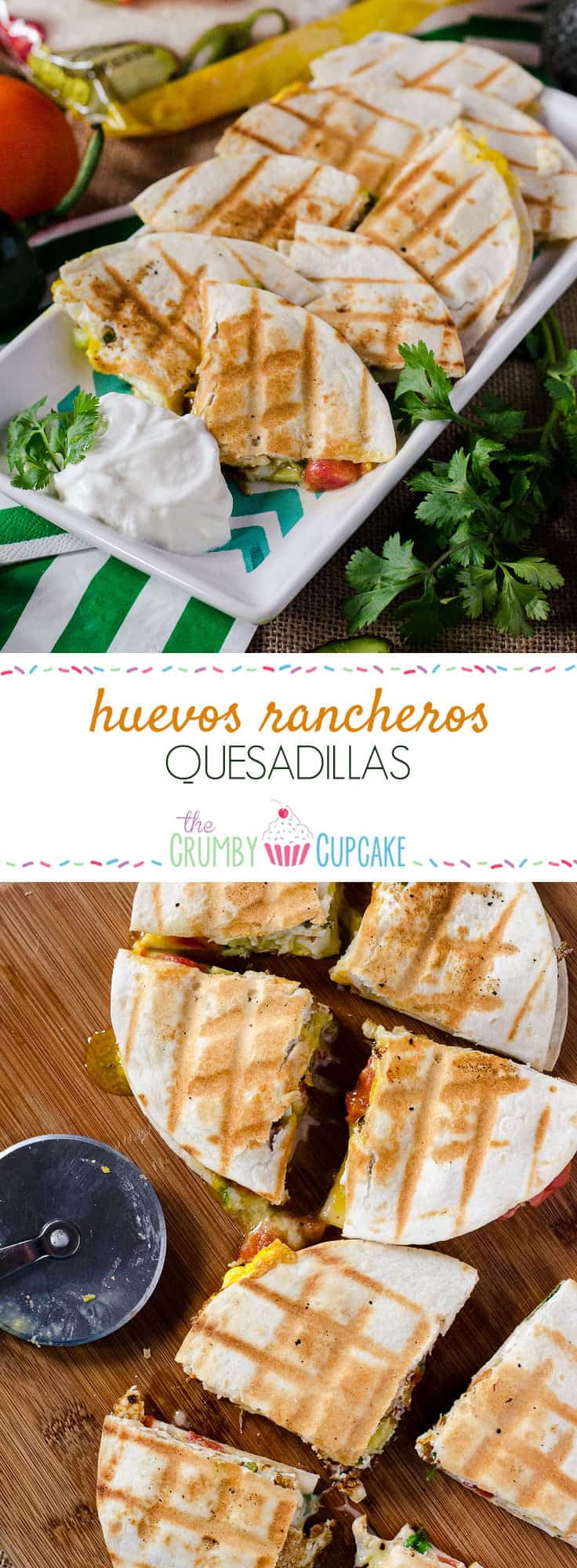 Huevos Rancheros Quesadillas | Go team avocado! This party-style take on a popular Mexican breakfast dish is loaded with green goodness, and begging to be served up for The Big Game.