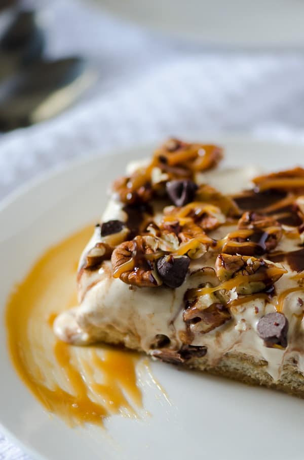 How do you make an already delicious dessert even better? Add a few more ingredients and turn it into a twisted frozen classic - Turtle Ice Cream Tiramisu!