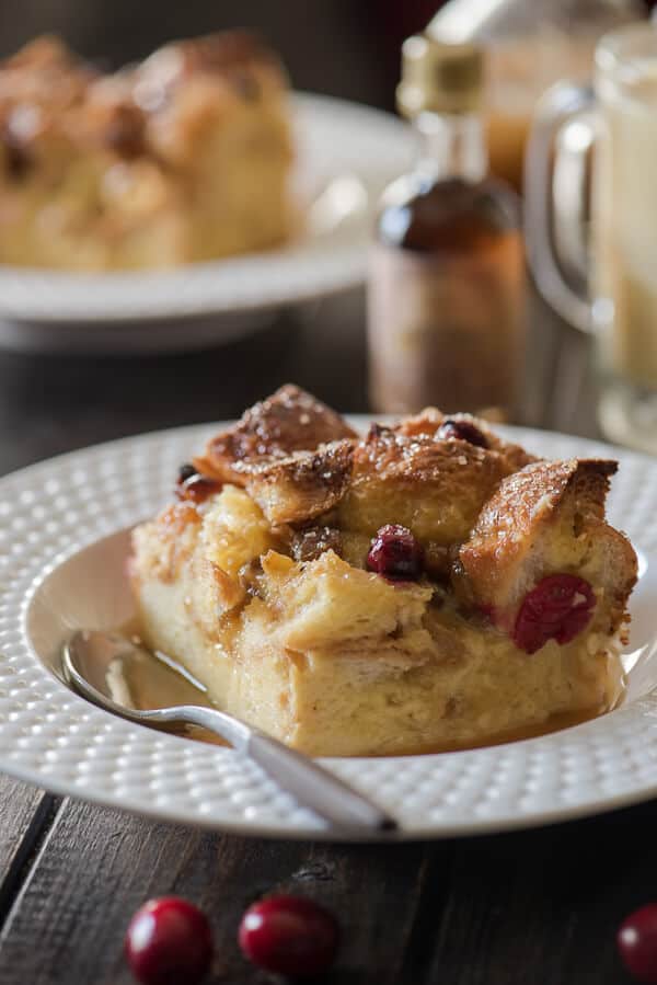 It's just not the holidays without eggnog, and there's no better way to consume it than in a big slice of Eggnog Bread Pudding with Warm Whiskey Sauce!