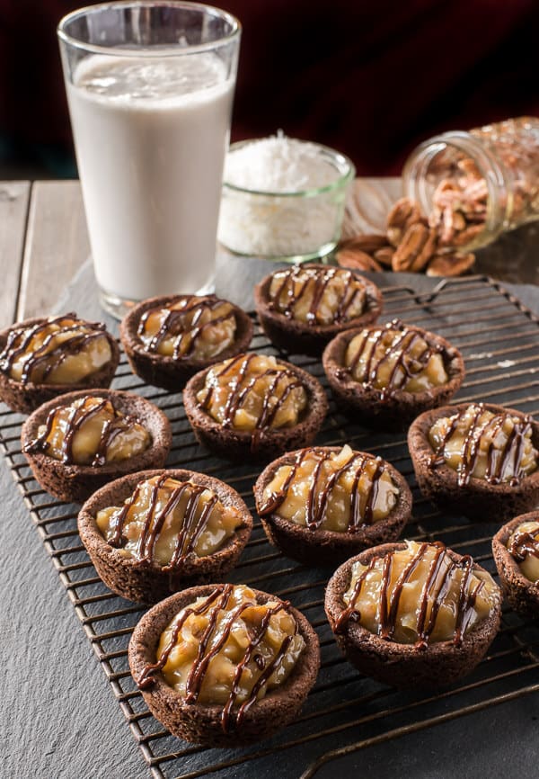 Cupcakes for cookie lovers! Ooey, gooey, and chewy, these German Chocolate Cookie Cups are the perfect treat to include in any holiday celebration!