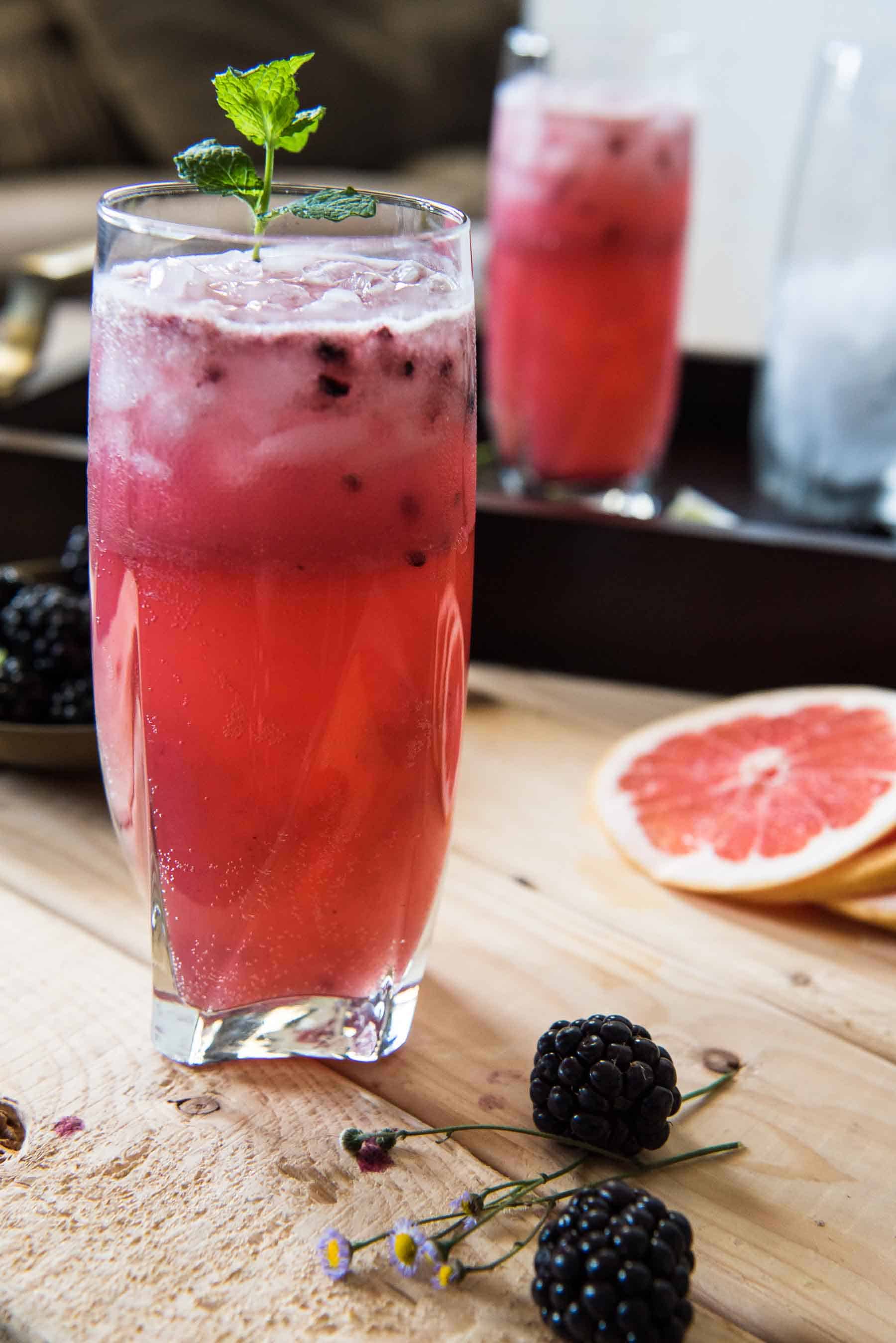 Blackberry Paloma Cocktail 