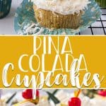 Pina Colada Cupcakes pin