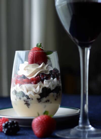 White Mocha-late Berry Mini Trifle