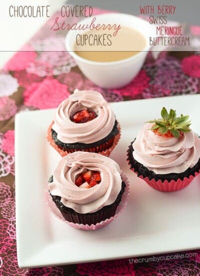 Chocolate Covered Strawberry Cupcake