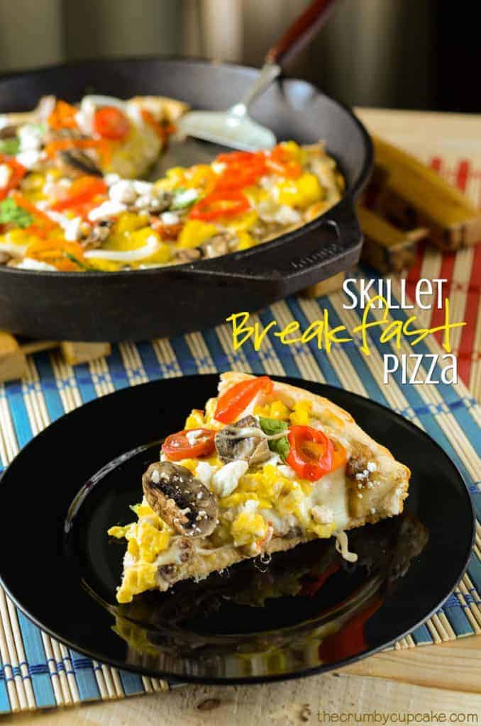 Skillet Breakfast Pizza • The Crumby Kitchen