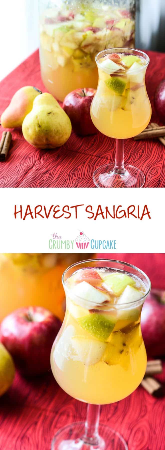 Harvest Sangria | a warm, autumn blend of apple, pear, ginger, and cinnamon spice, steeped with your favorite white wine!