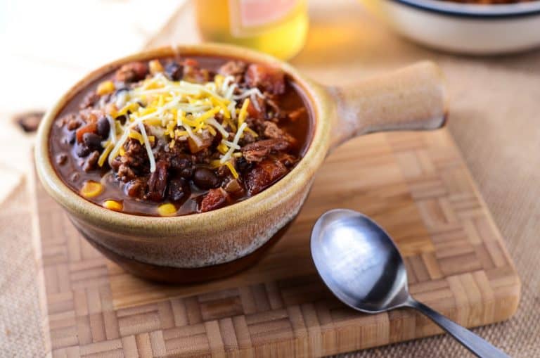 Crock Pot Mexican Beer Chili • The Crumby Kitchen