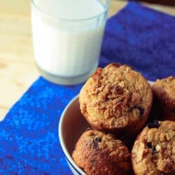 Blueberry Raisin Crunch Muffins 1