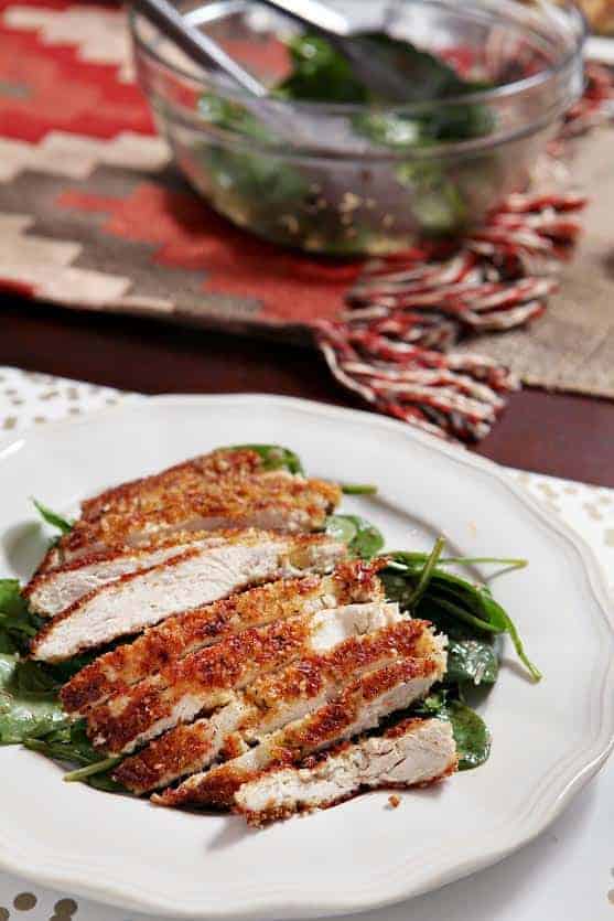 Crunchy Parmesan Chicken Salad by The Speckled Palate