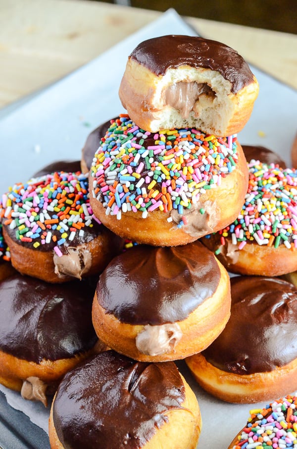Nutella Stuffed Donuts • The Crumby Kitchen