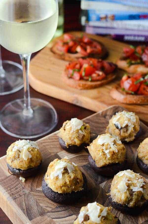 Crab Cake Stuffed Mushrooms • The Crumby Kitchen