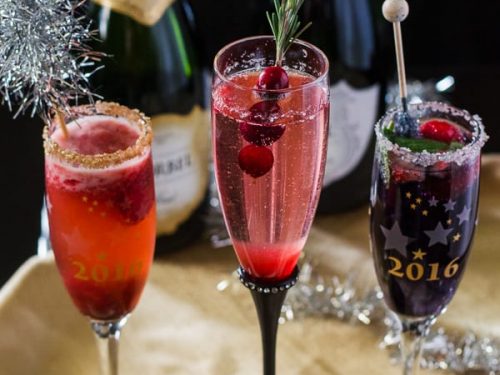 Christmas Champagne Cocktails