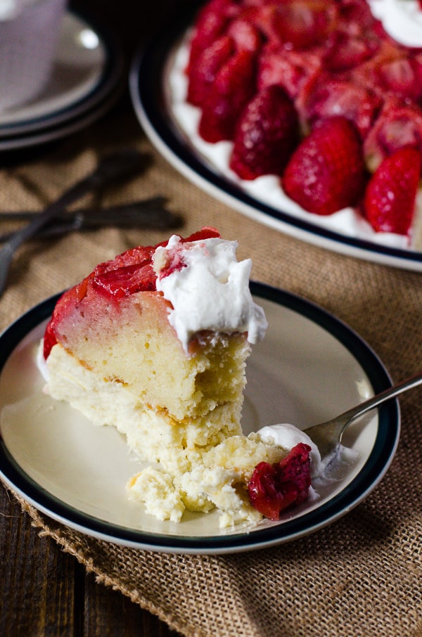 Strawberry Upside-Down Cheesecake • The Crumby Kitchen