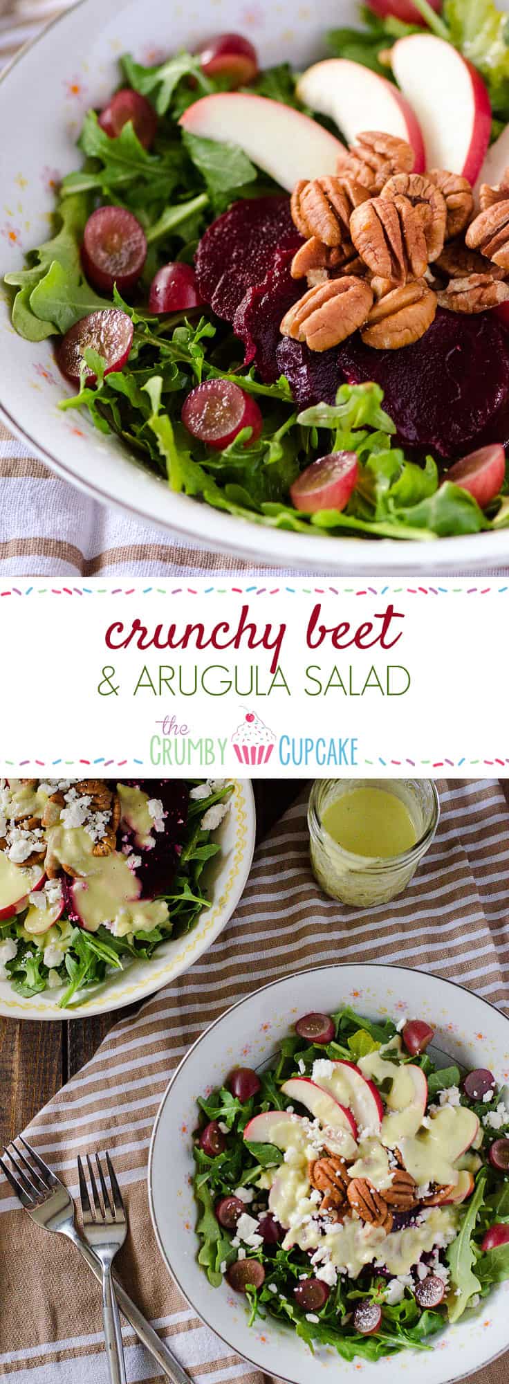Crunchy Beet & Arugula Salad • The Crumby Kitchen
