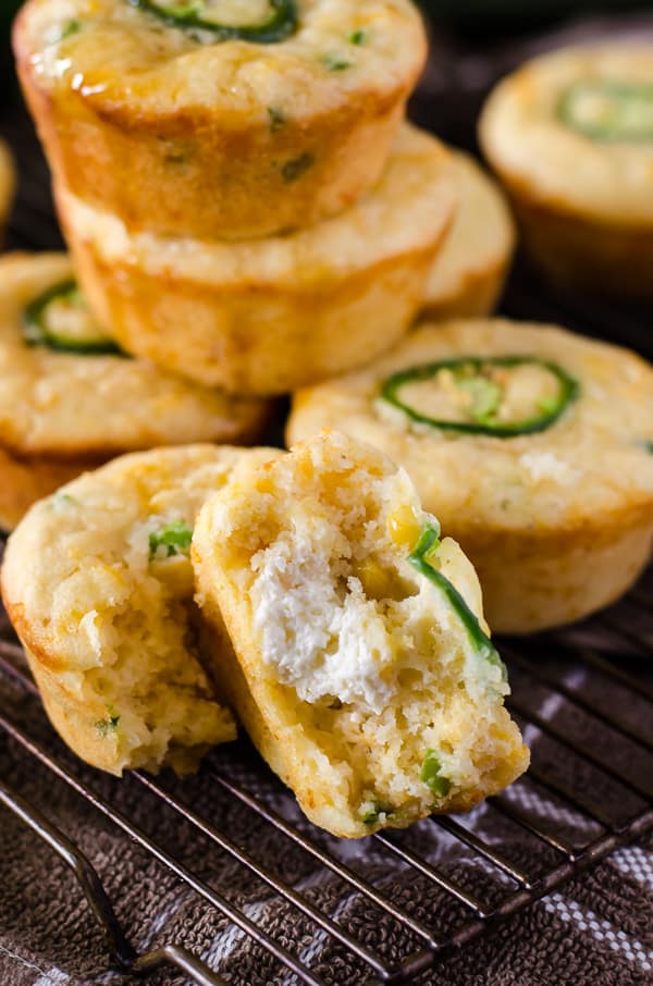 Jalapeno Popper Cornbread Muffins • The Crumby Kitchen