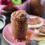 Invest your apple harvest in something you can enjoy all year long! Only all natural ingredients go in this set-it-and-forget-it Slow Cooker Apple Butter, and it's so good, you're going to be spreading it on everything!