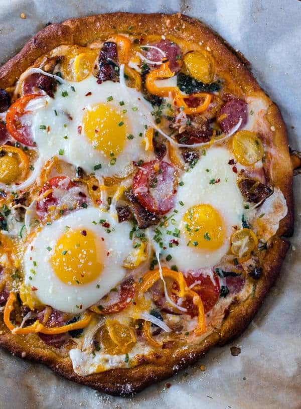 Pizza for breakfast doesn't have to mean cold leftovers - this easy 30-minute Supreme Breakfast Pizza is built on a buttery crescent crust and is loaded with anything and everything your hungry morning belly can imagine!