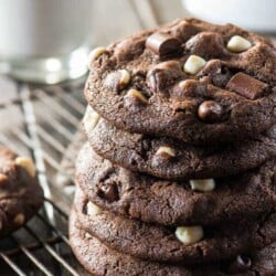 Bakery Style Triple Chocolate Chip Cookies 4 1