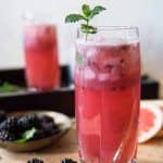 The Blackberry Paloma is a berry delicious take on an already twisted cocktail! Muddle grapefruit juice and blackberries together with a little tequila, mint, and sugar, and you've got yourself a lovely version of the popular Mexican drink.