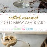 This Salted Caramel Cold Brew Affogato is a treat meant for summer! Cold brew coffee keeps the ice cream from melting quickly, leaving you time to truly enjoy this invigorating java dessert!