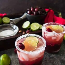 Fresh Cherry Margaritas 3