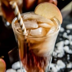 A simple seasonal twist on a popular rum cocktail - this Apple Cider Dark & Stormy replaces the ginger beer with autumn apple goodness.