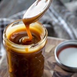 Ditch the store-bought jar! Homemade Caramel Sauce can be yours to drizzle over whatever you please in about 20 minutes with only 3 ingredients!