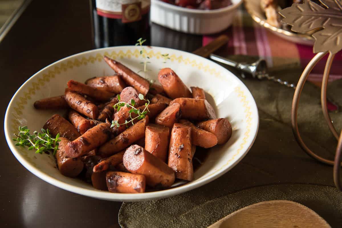 Red Wine & Maple Glazed Carrots • The Crumby Kitchen
