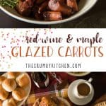 A little sweet, a little spicy, and totally delicious, these Red Wine & Maple Glazed Carrots are about to be your new favorite side dish! 