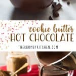 Watch out, sweets lovers - you're about to fall in love with the thickest, richest Cookie Butter Hot Chocolate on the planet! It's perfect for cookie dippin' and just plain sippin', too.