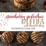 Talk about a flavor & texture overload! Be the hero your family needs and serve these Banana Cranberry Pistachio Muffins with Chocolate Glaze for every holiday breakfast!