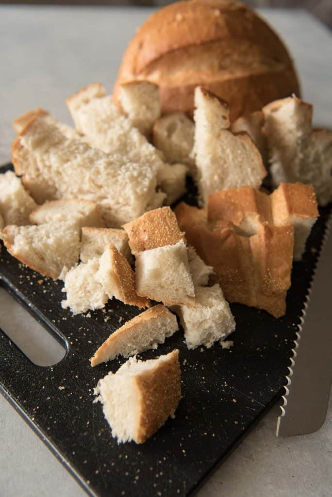 Pancetta Chestnut Sourdough Stuffing bread cubes