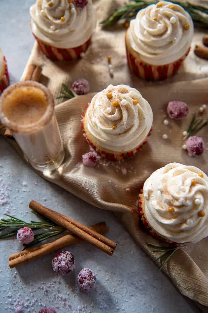 Horchata Cupcakes with Cinnamon Buttercream