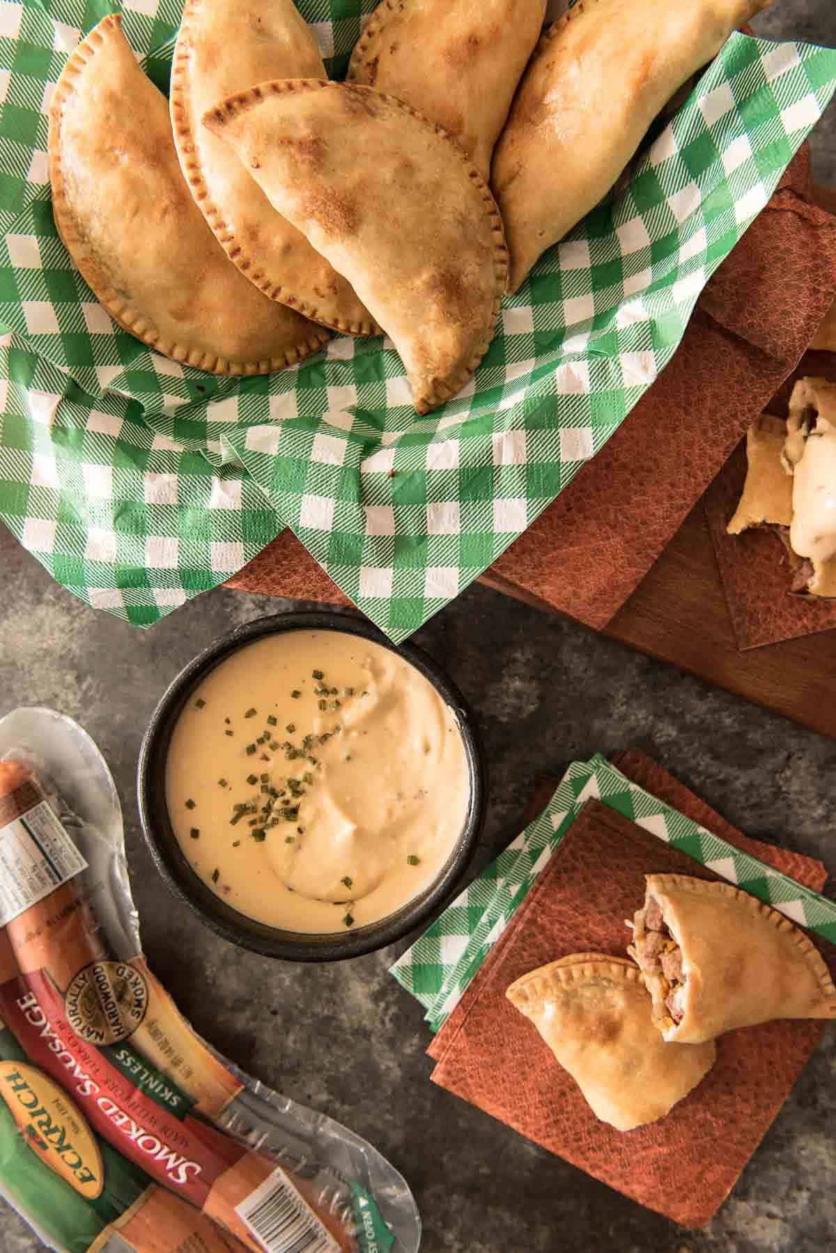 Smoked Sausage and Peppers Empanadas • The Crumby Kitchen