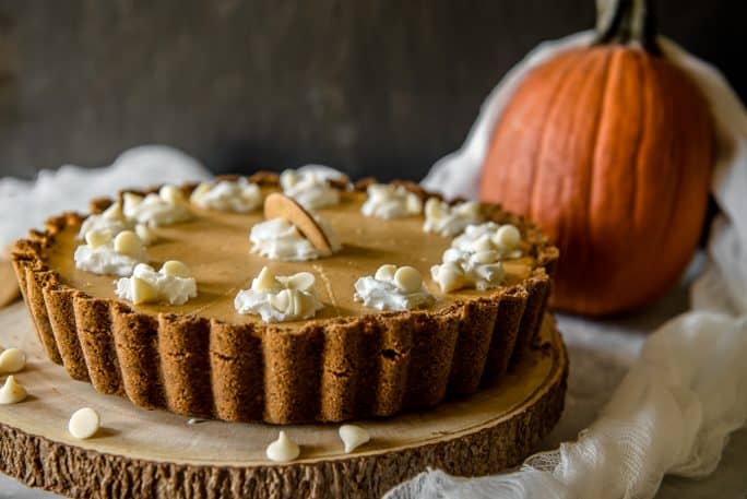White Chocolate Pumpkin Pie Cheesecake