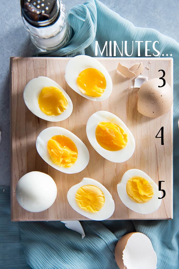 Instant Pot Perfect Boiled Eggs 3, 4, and 5 minute eggs