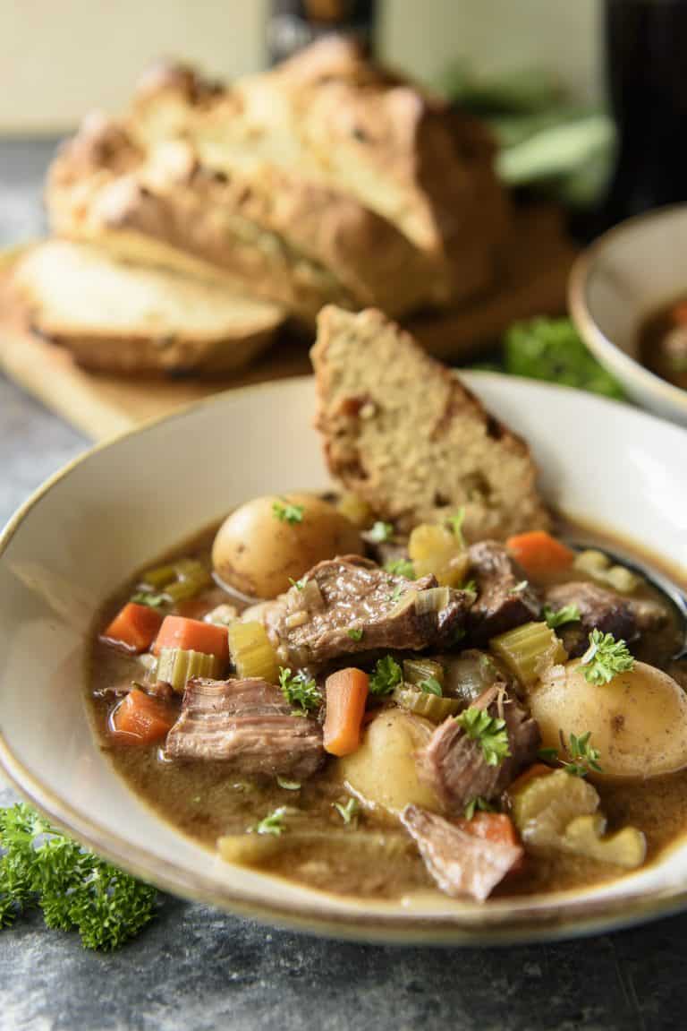 The Best Slow Cooker Irish Guinness Beef Stew! • The Crumby Kitchen