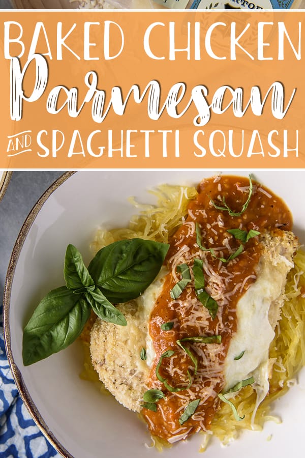 This moist, crispy, filling Baked Chicken Parmesan may be a lightened up Italian classic - but it doesn't skimp on flavor! Serving it over steamed spaghetti squash instead of pasta also cuts those heavy carb-laden calories down to nearly nothing.