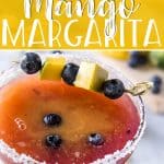 You don't need a special occasion to enjoy the best Blueberry Mango Margarita you've ever had! Muddled blueberries, lime, tequila, and simple syrup come together with an orange-mango puree in a deliciously colorful cocktail you can (and should!) drink all year long.